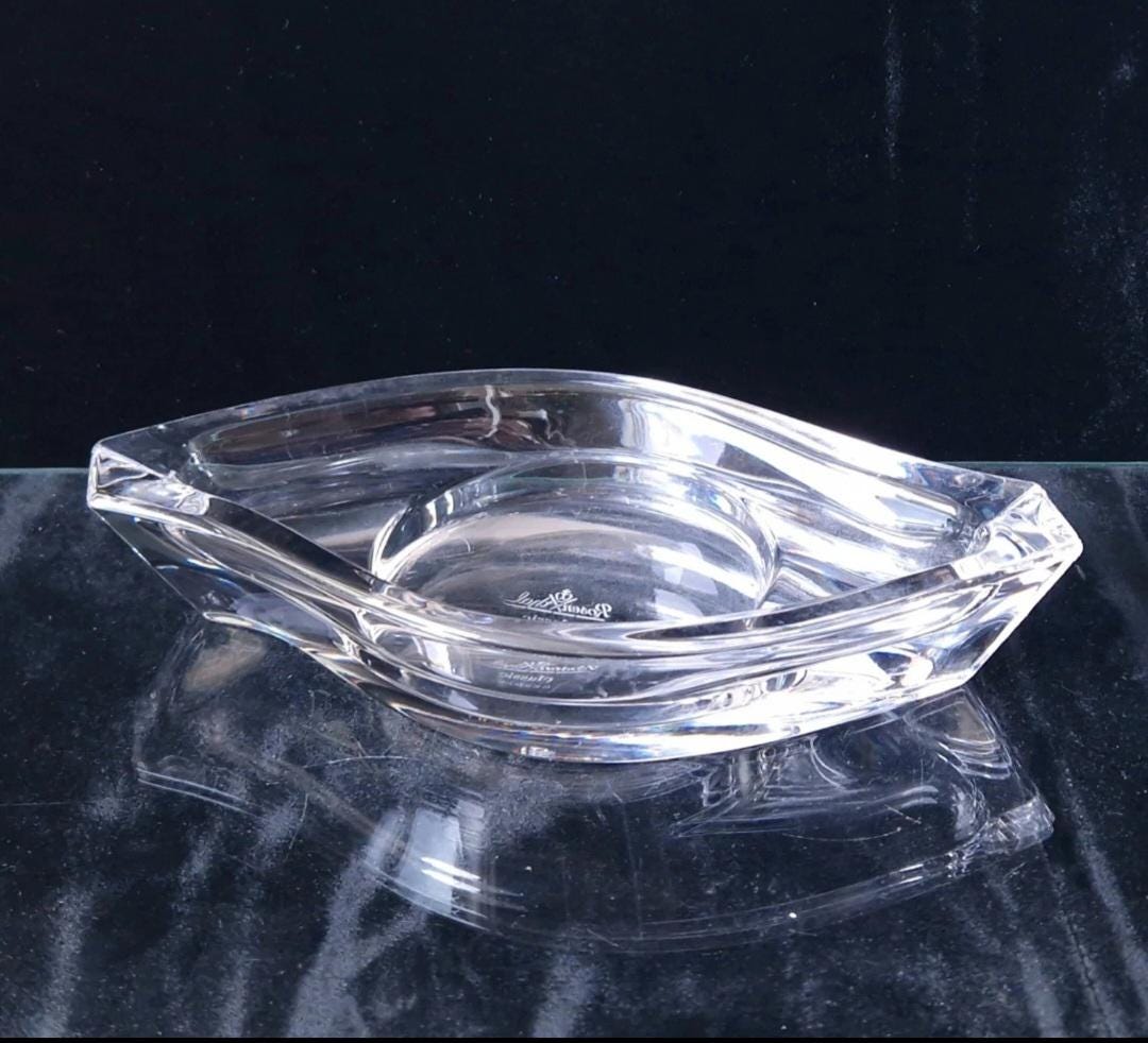 Vintage Rosenthal Lead Crystal Candle Holder: Horizon Trinket Tray