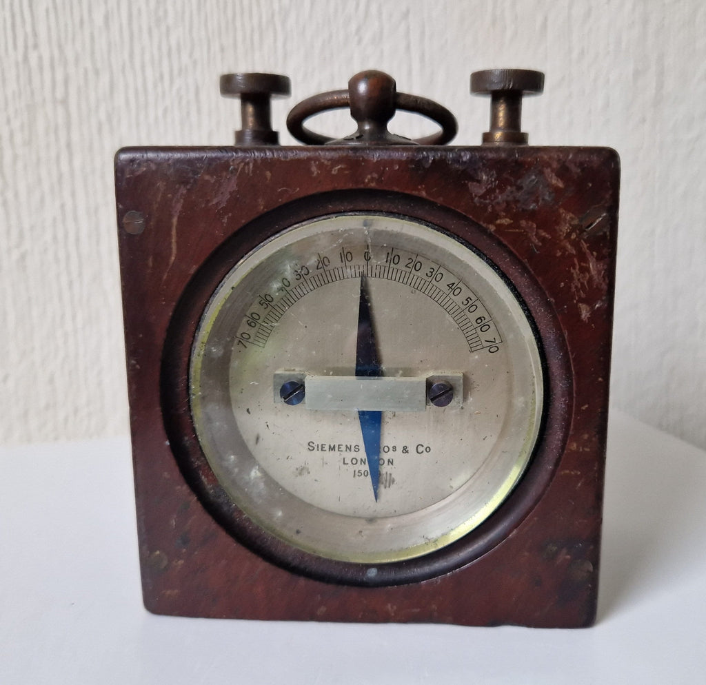 Siemens Bros & Co London 15049 Galvanometer Antique Telegraph Instrument Rare
