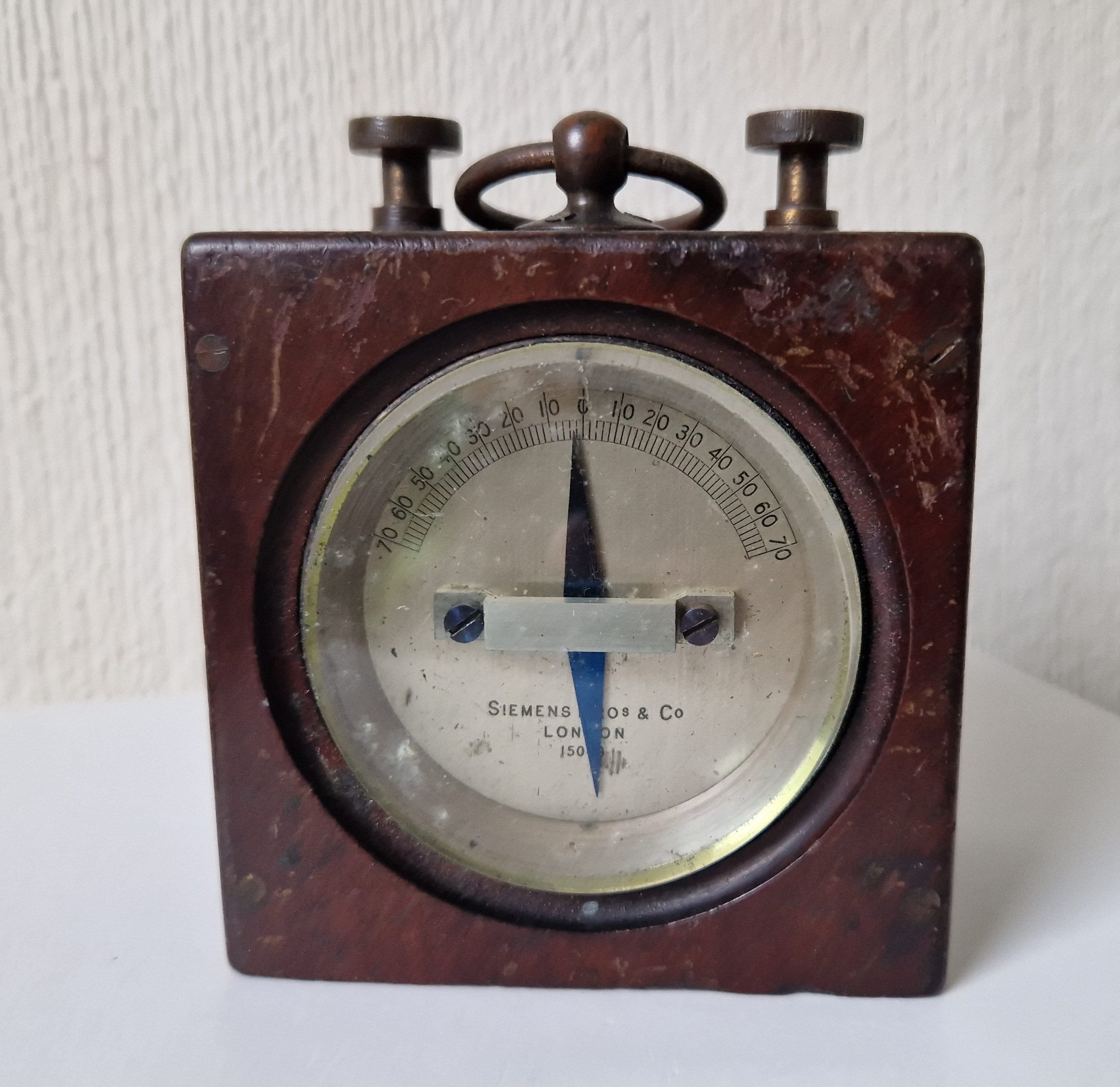 Siemens Bros & Co London 15049 Galvanometer Antique Telegraph Instrument Rare