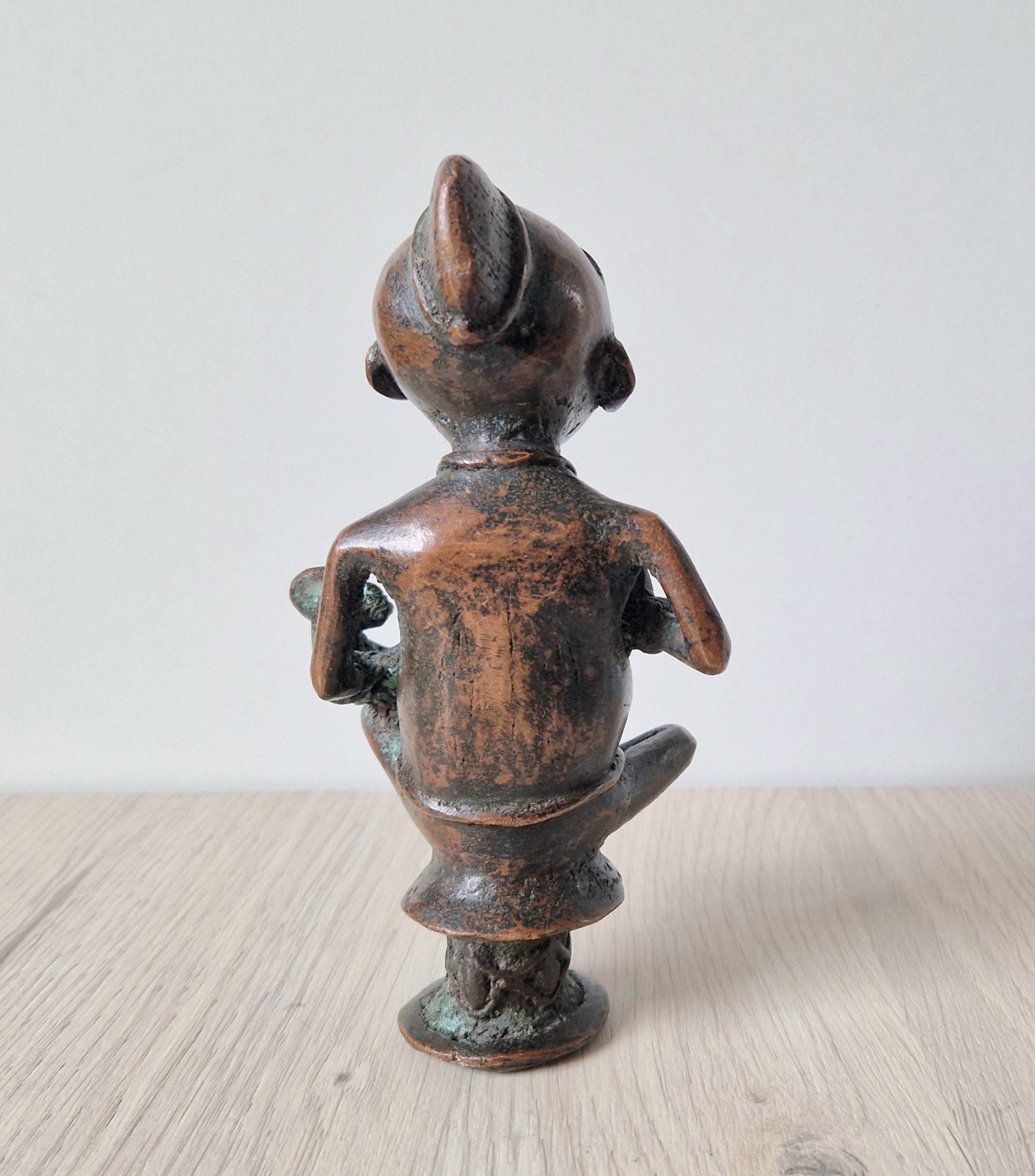 Antique African Tikar Cameroon Cast Bronze Fertility Motherhood Maternity Figure Statue