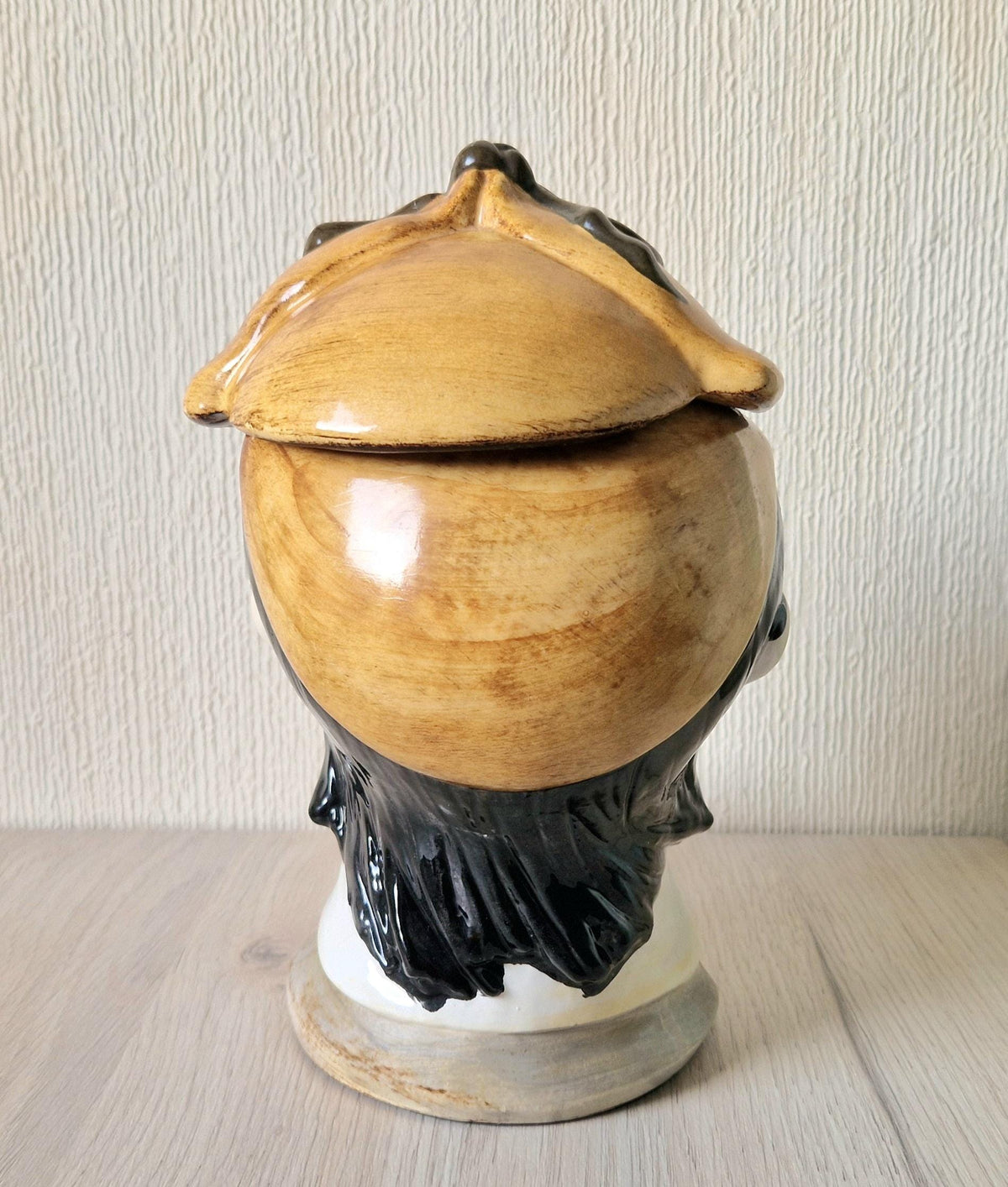 Rare Vintage Sherlock Holmes Figural Ceramic Tobacco/Cookie Jar 23cm