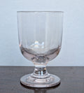 Antique Glass Rummer, Amethyst Tint, U-Shaped Bowl, Baluster Stem, Heavy Foot, 19th Century Collectible Barware
