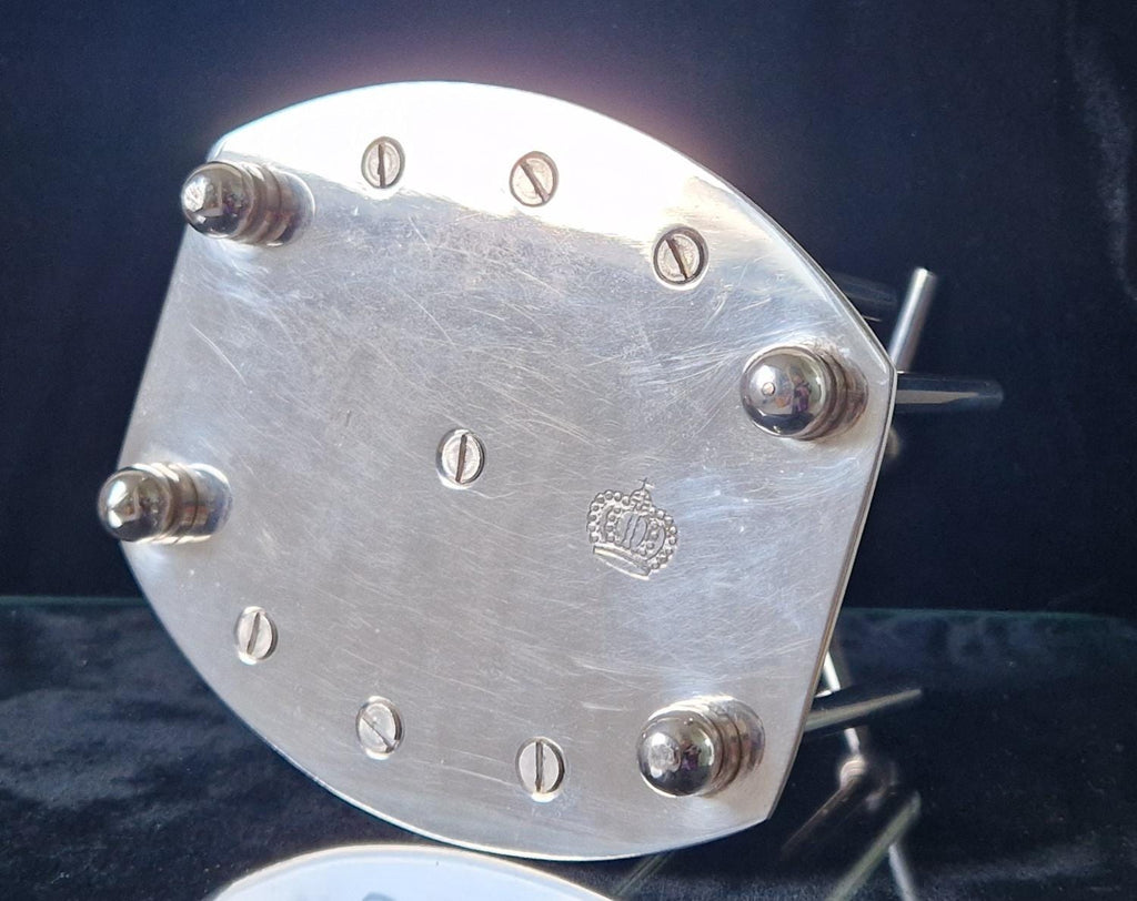 Fine Dr Christopher Dresser Design Silver Plated Toast Rack Oval Base 20th Century