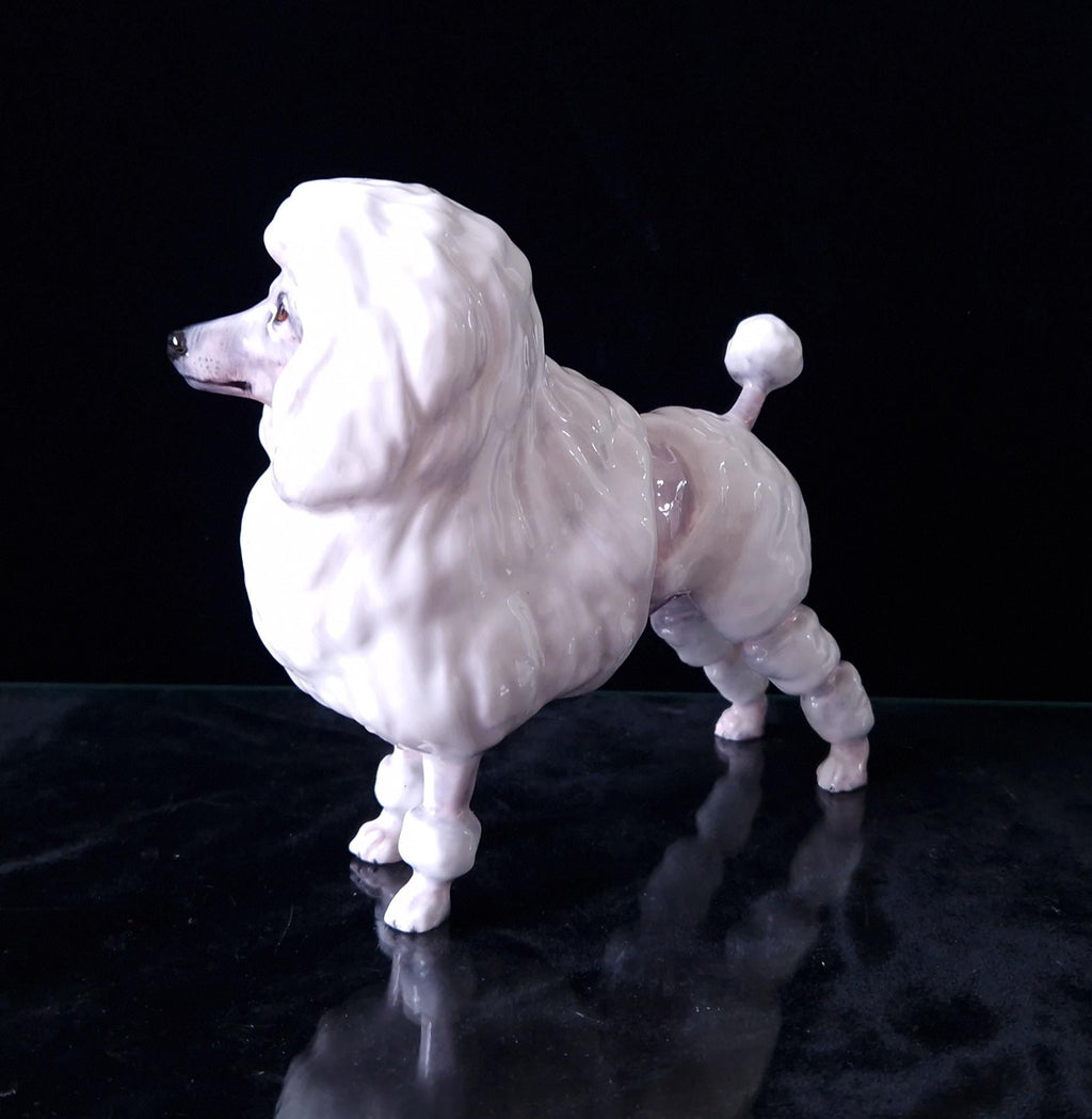 Royal Doulton Vintage White Poodle Dog Ceramic Figurine HN2631 by Peggy Davis 1952-85