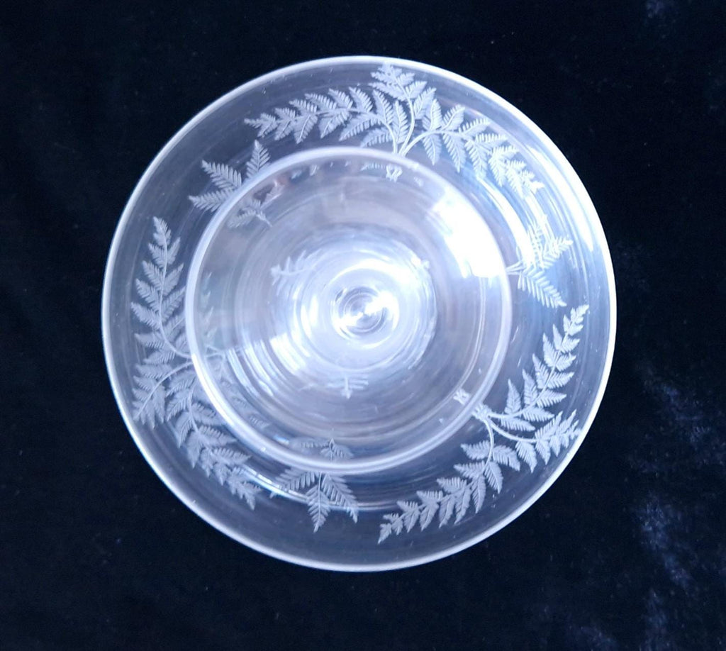 Early 19th Century Continental Ornate Etched Crystal Glass Trumpet Epergne Centrepiece 14cm
