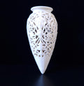 Graingers Worcester Porcelain Vase: 19th Century Reticulated Spill/Posey