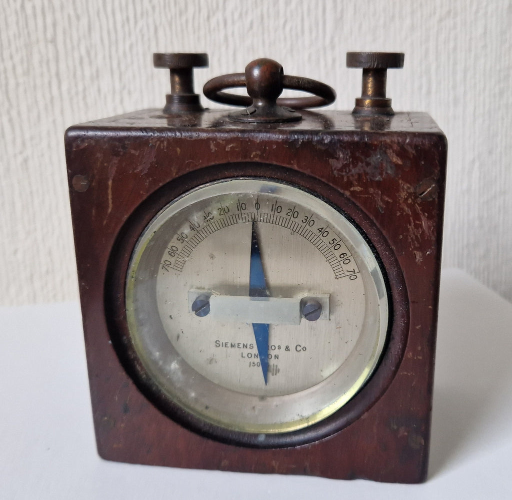 Siemens Bros & Co London 15049 Galvanometer Antique Telegraph Instrument Rare