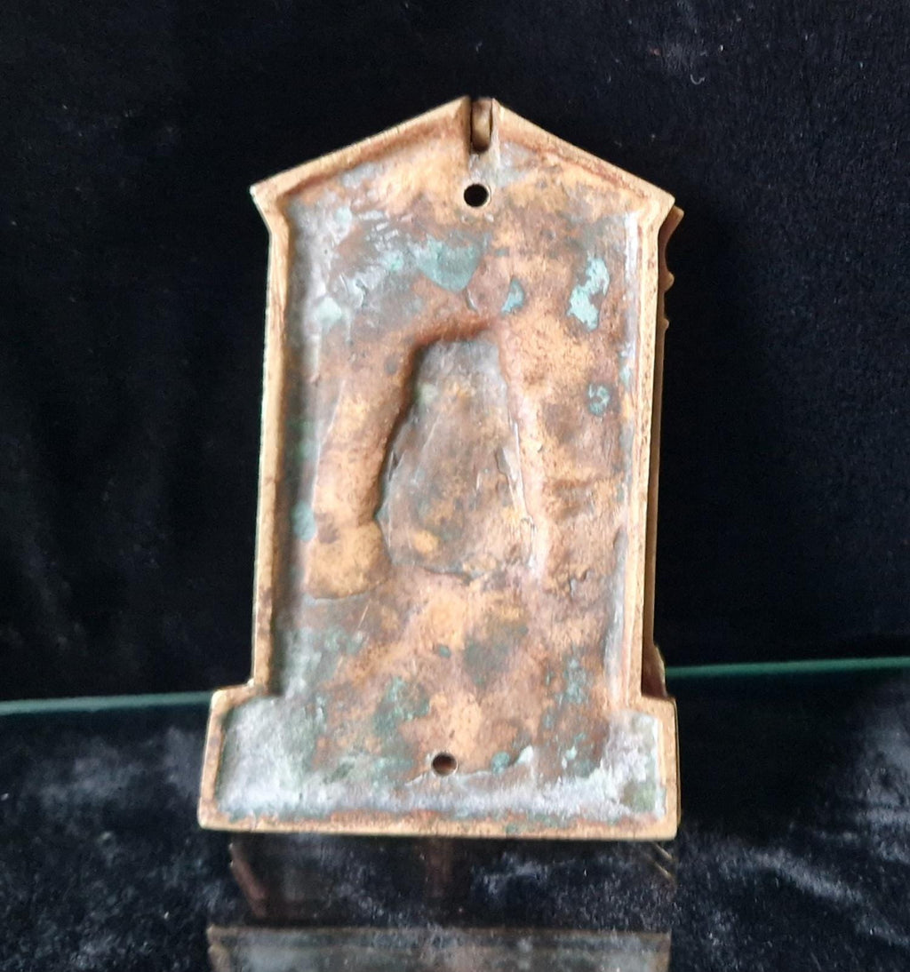 Antique Charles Dickens Solid Brass Door Knocker Edwardian