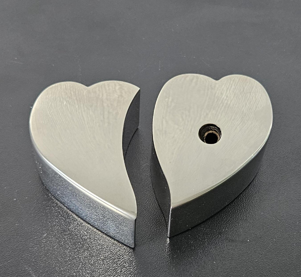 Vintage Silver Plated Heart Pen Holder and Paperweight Heavy Quality 318 grams