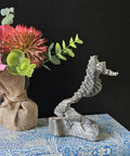 Vintage Small Metal Seahorse Sculpture Figure Ornament  12.5cm Tall