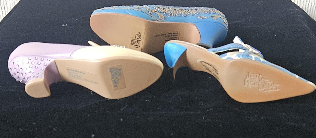 Vintage Miniature Shoe Ornaments: Collectible Display Shoes, Set of 3