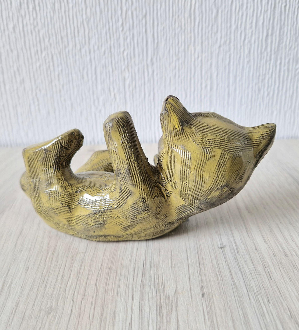 Vintage Mid-Century Upsala Ekeby Swedish Pottery Cat Figurine By Dorothy Clough 1956-67.