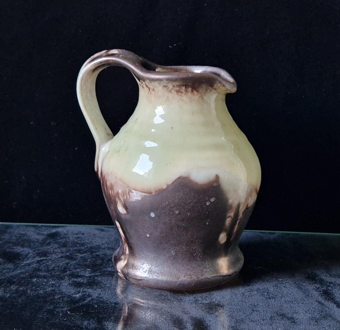 Carstens Tonnieshof West Germany Ceramic Lava Creamer Jug 1950s