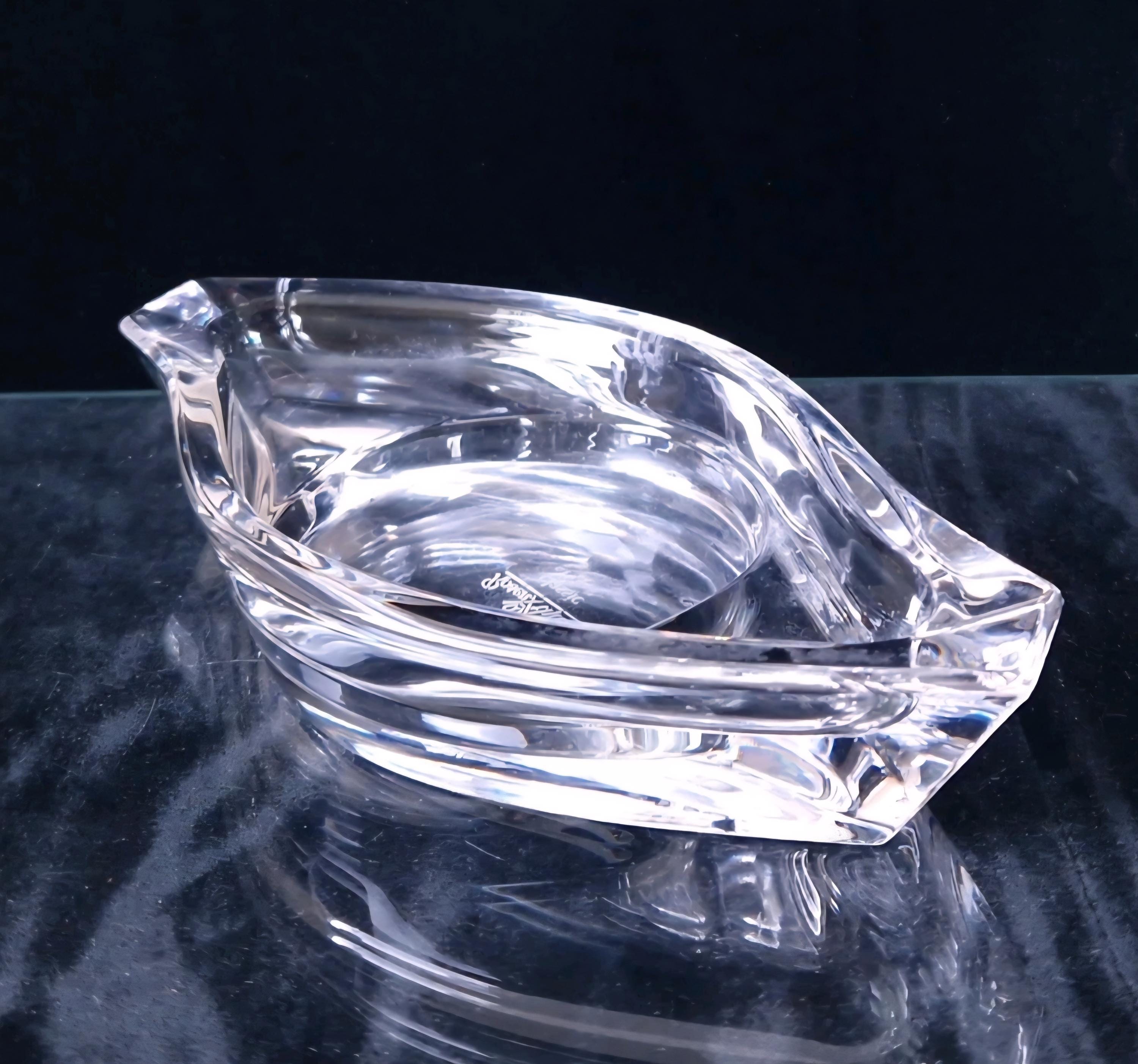 Vintage Rosenthal Lead Crystal Candle Holder: Horizon Trinket Tray