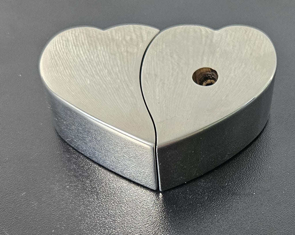 Vintage Silver Plated Heart Pen Holder and Paperweight Heavy Quality 318 grams