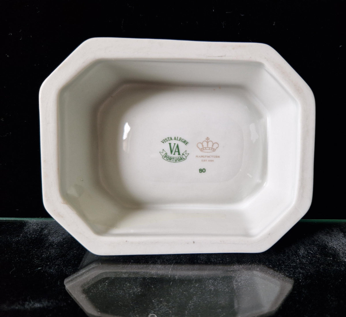 Vintage Vista Alegre Salt Open Table Trencher Sumatra Pattern