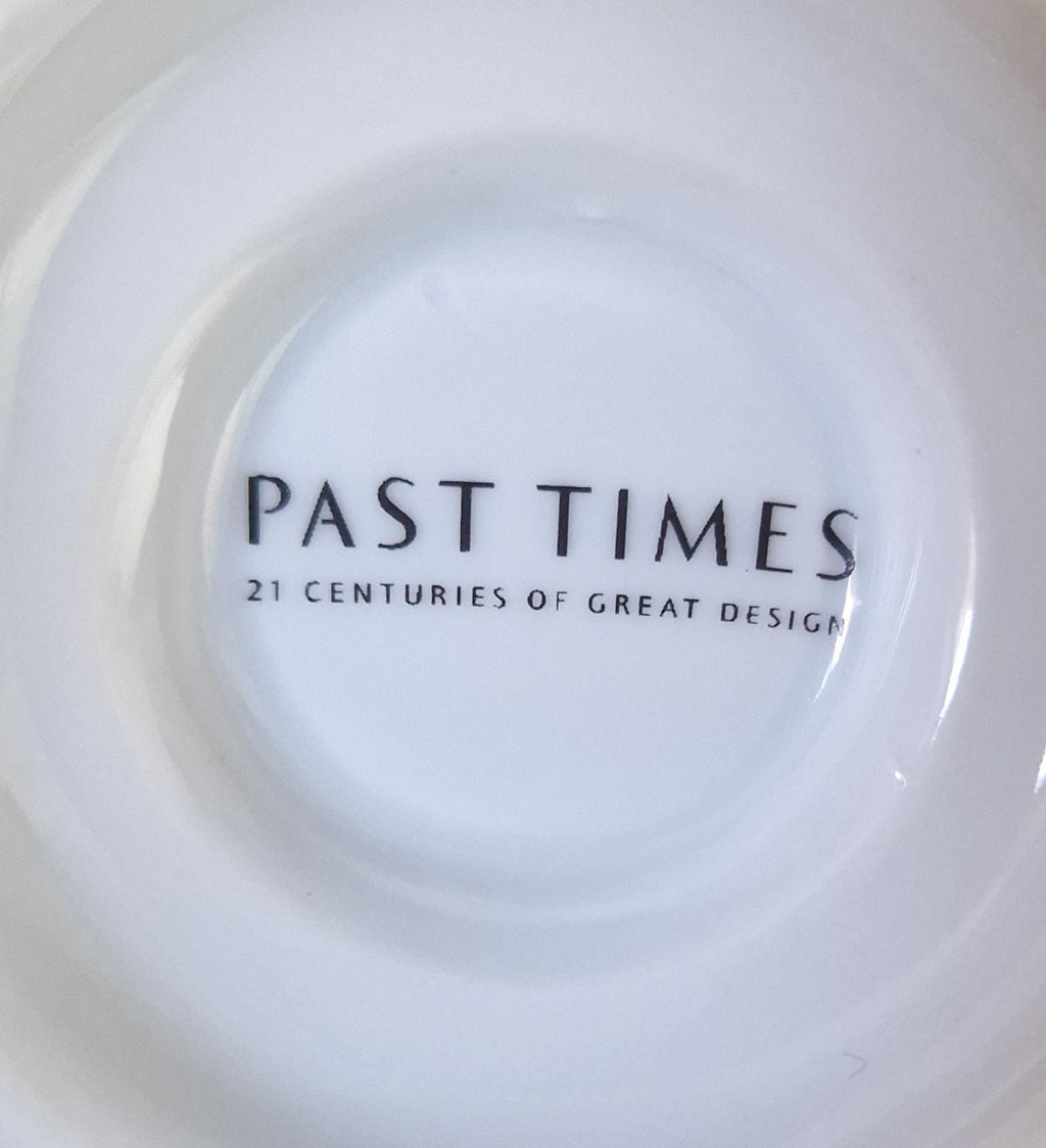 Vintage Butterfly Mugs Past Times Dark Blue & Gold, Set of 2