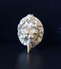 Vintage Heavy Cast Brass Small Lion Head Door Knocker 10cm