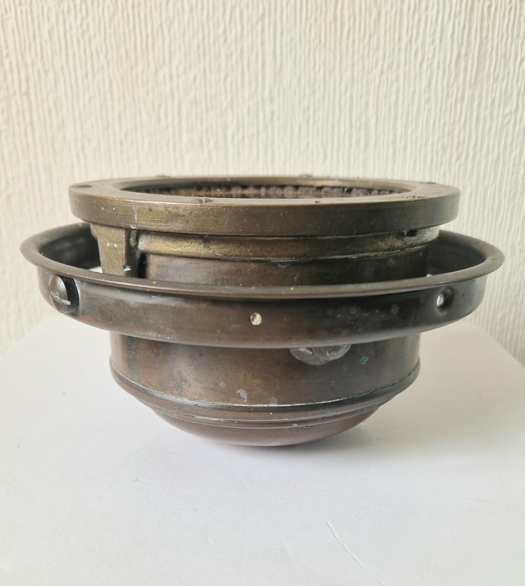 Vintage Seastrel Genuine B4 1950's Alcohol-Filled Brass Ship's Binnacle Compass