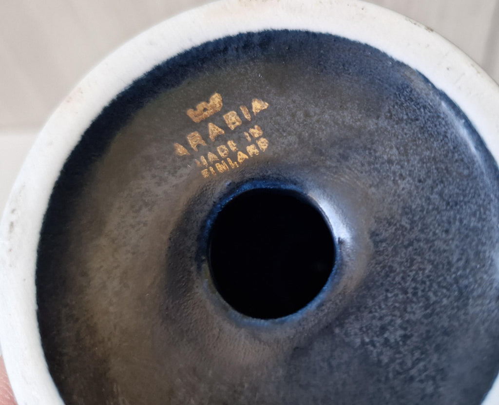 Arabia Finland 'Gabriel' Floral Motif Candle Holder by Olli Vasa - A Rare Edition 1993