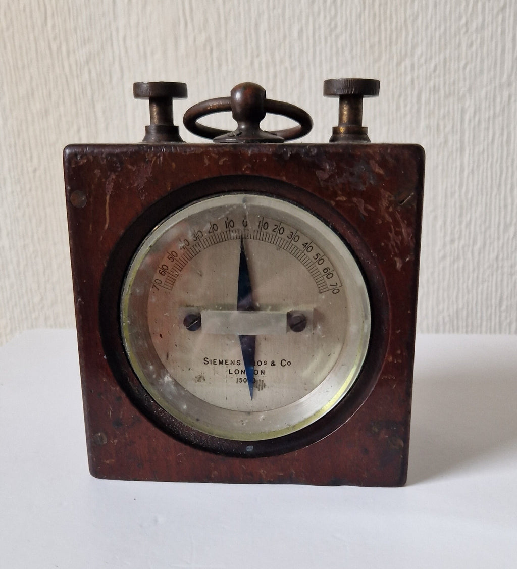 Siemens Bros & Co London 15049 Galvanometer Antique Telegraph Instrument Rare