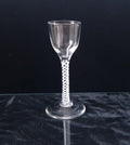 Georgian Opaque Twist Stem Wine Glass, c.1700s