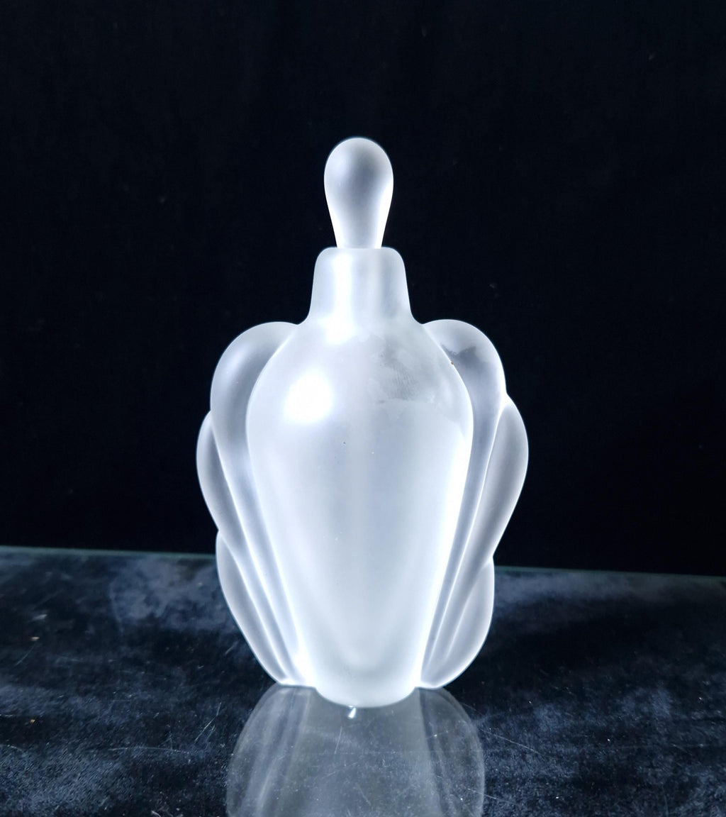 Vintage Thomas Beuchner Vitrex Studio Frosted Glass Perfume Scent Bottle 1983