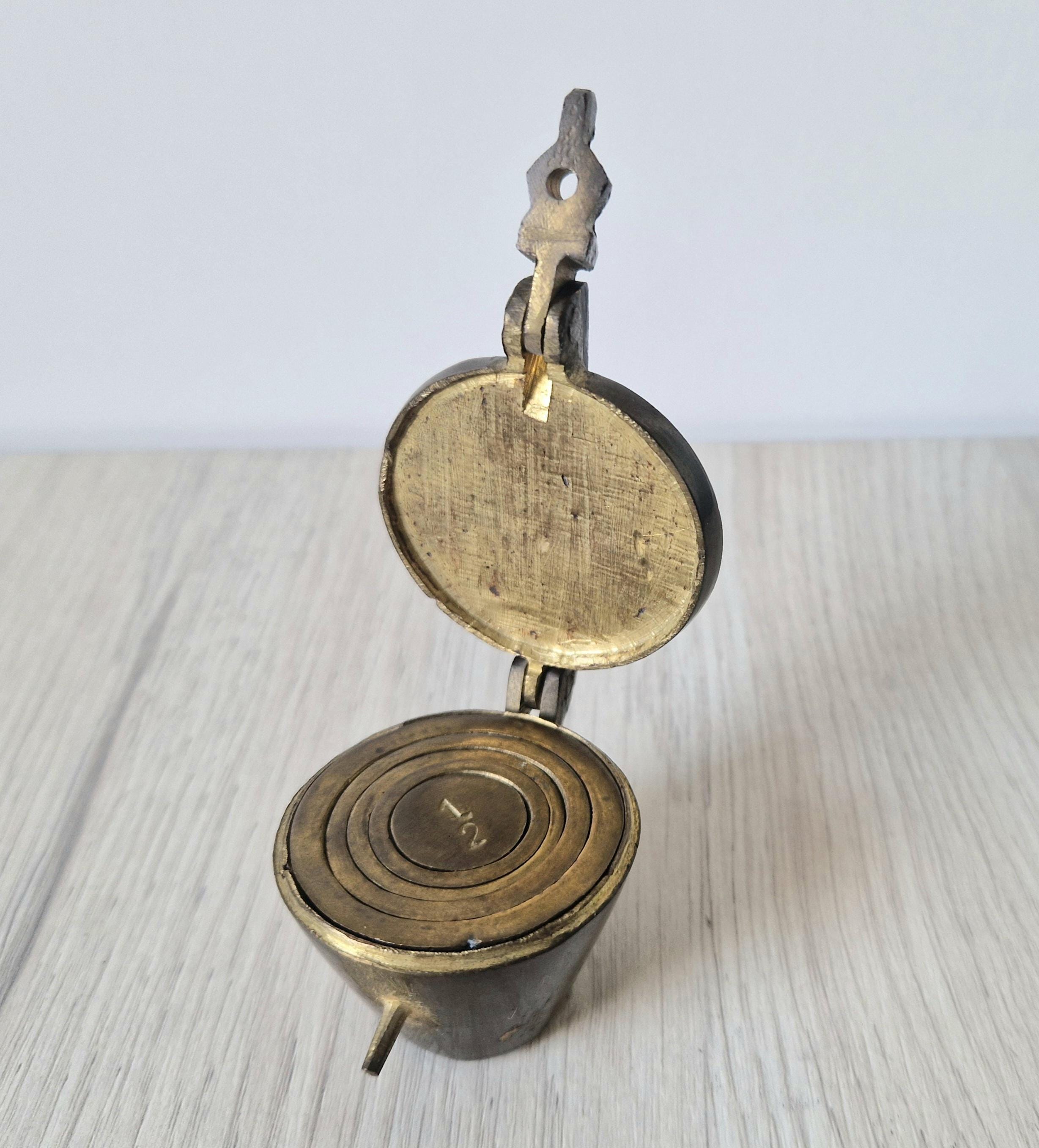 Antique Bronze Nesting Cup Apothecary Weights Set Early 19th Century