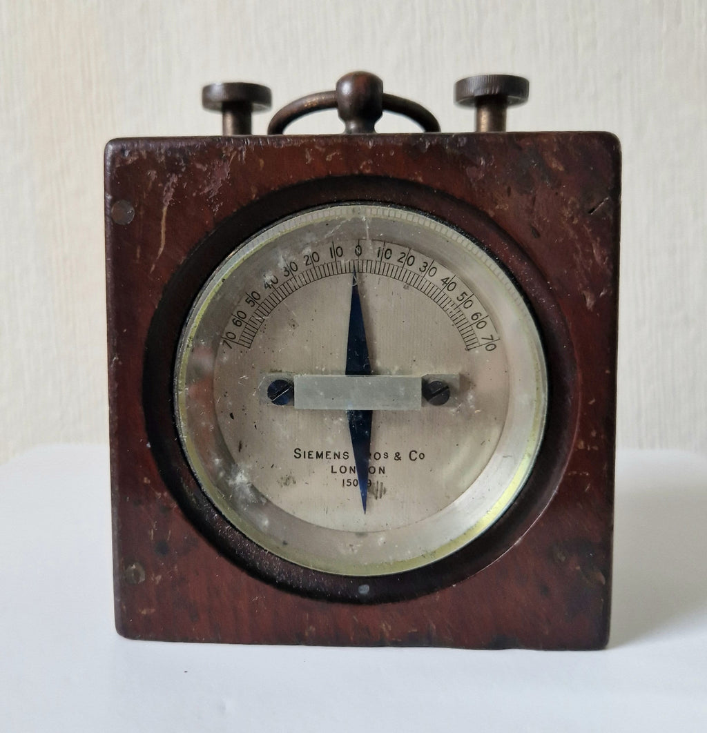 Siemens Bros & Co London 15049 Galvanometer Antique Telegraph Instrument Rare