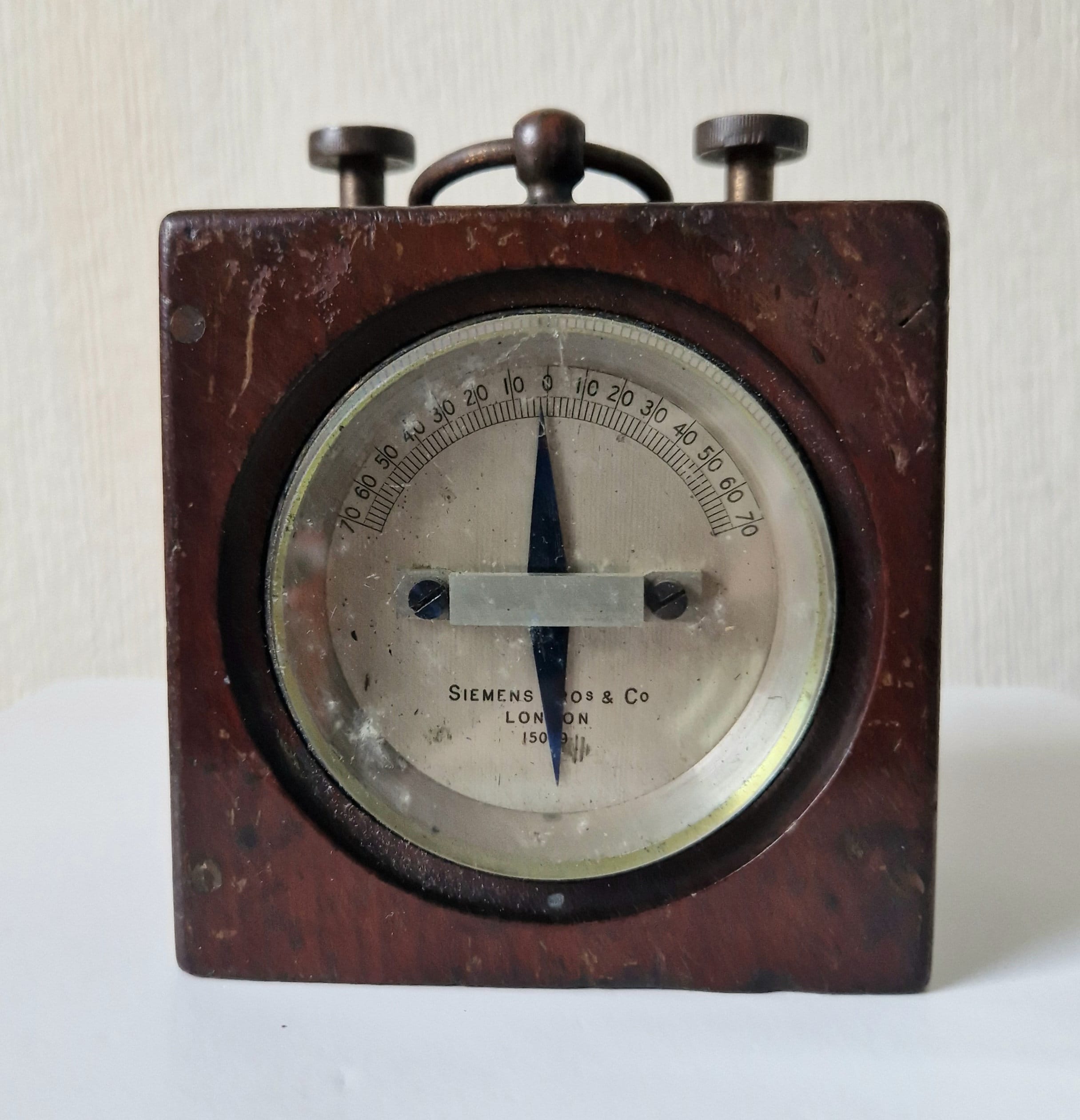 Siemens Bros & Co London 15049 Galvanometer Antique Telegraph Instrument Rare