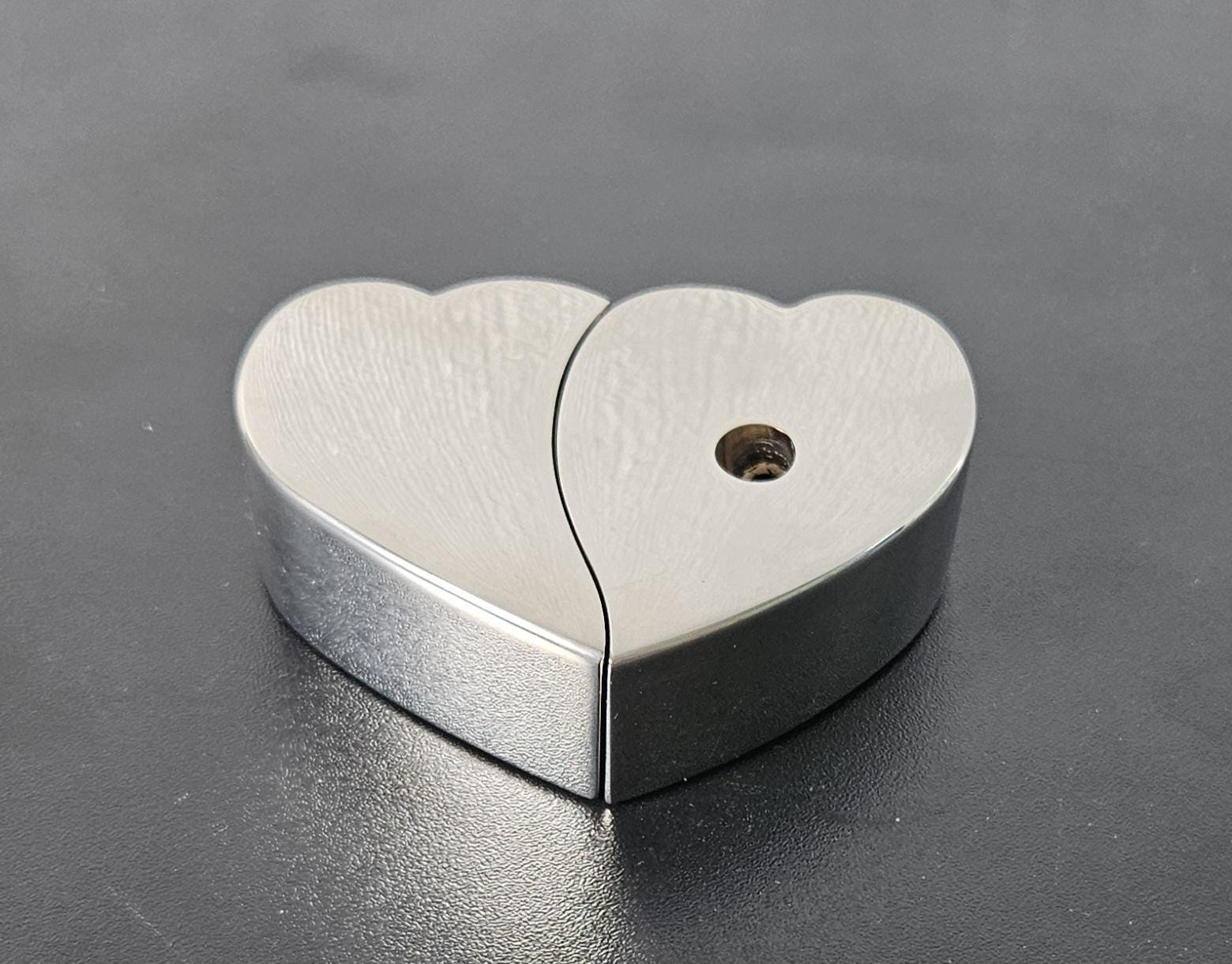 Vintage Silver Plated Heart Pen Holder and Paperweight Heavy Quality 318 grams