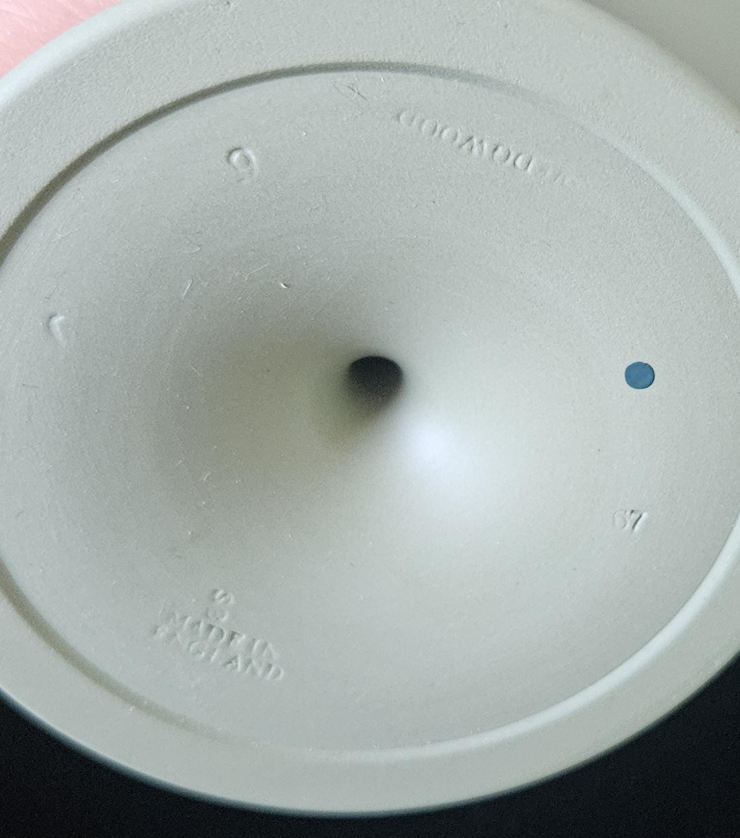 Vintage Wedgwood Sage Green Jasperware Pedestal Compote - Made in England