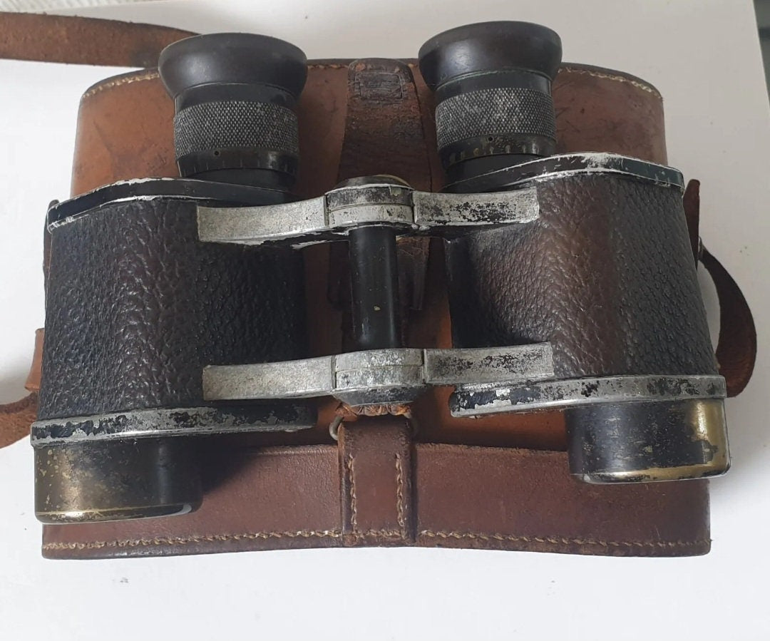 Carl Zeiss Jena Binoculars Telex 6x24 Original Case 1920's Serial # 1241666 Rare
