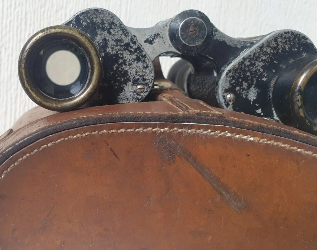 Carl Zeiss Jena Binoculars Telex 6x24 Original Case 1920's Serial # 1241666 Rare