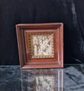 Fine Victorian Woven Silk Framed & Mounted Miniature Artwork 'Georgian Audience' Very Rare.