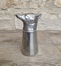 Vintage English Sheffield Pewter Silver Plated Fox Head Stirrup Cup