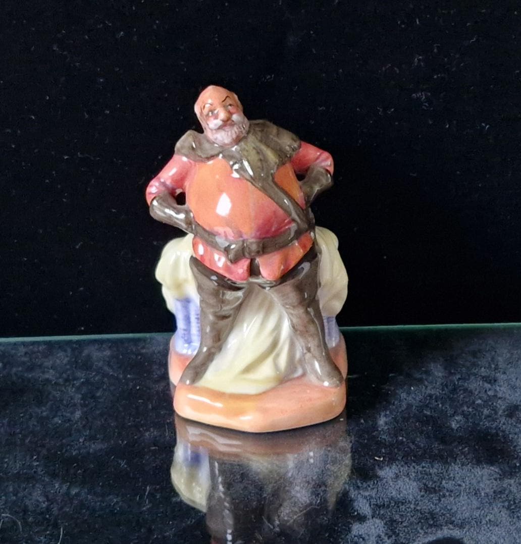 Royal Doulton Falstaff Miniature Ceramic Figurine HN3236 Mint Condition