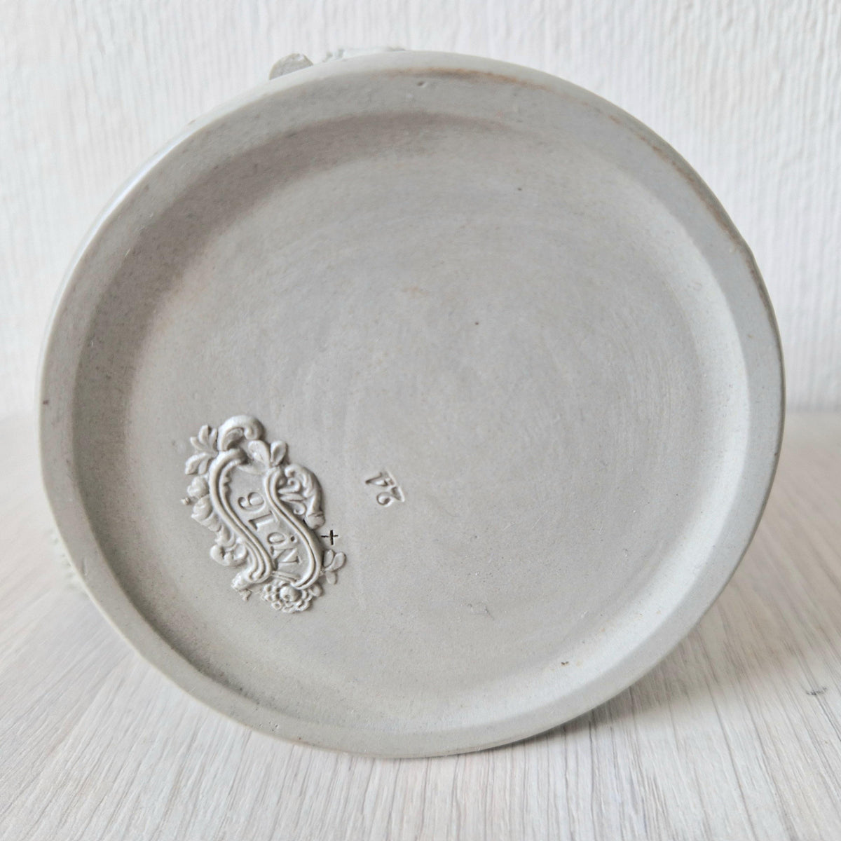 1830s Minton Stoneware Mug: Silenus and Bacchus Relief