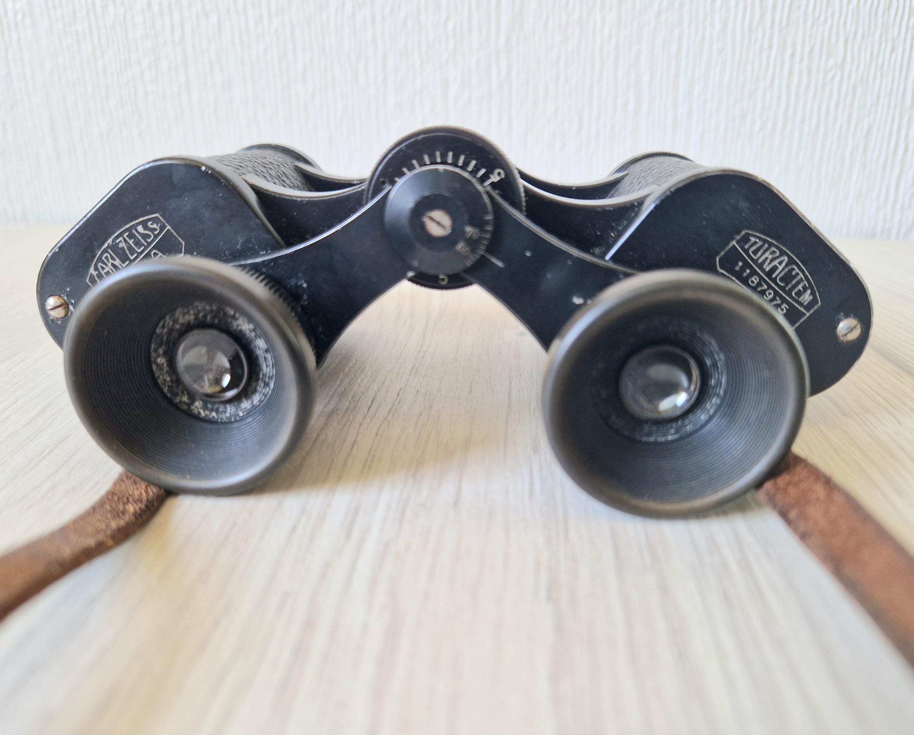 Antique Carl Zeiss Jena Turactem 8 x 24 Binocular Serial 1187975 Circa 1920's