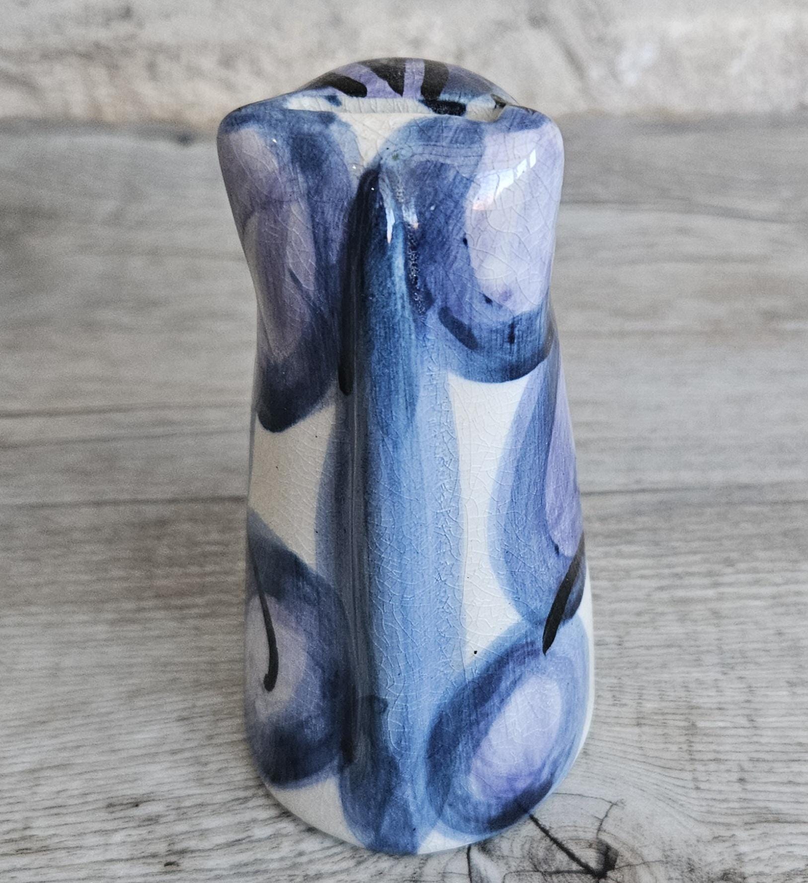 Pottery Cat Ornament 5p Money Box 10.5cm MCM Vintage Cat Figure