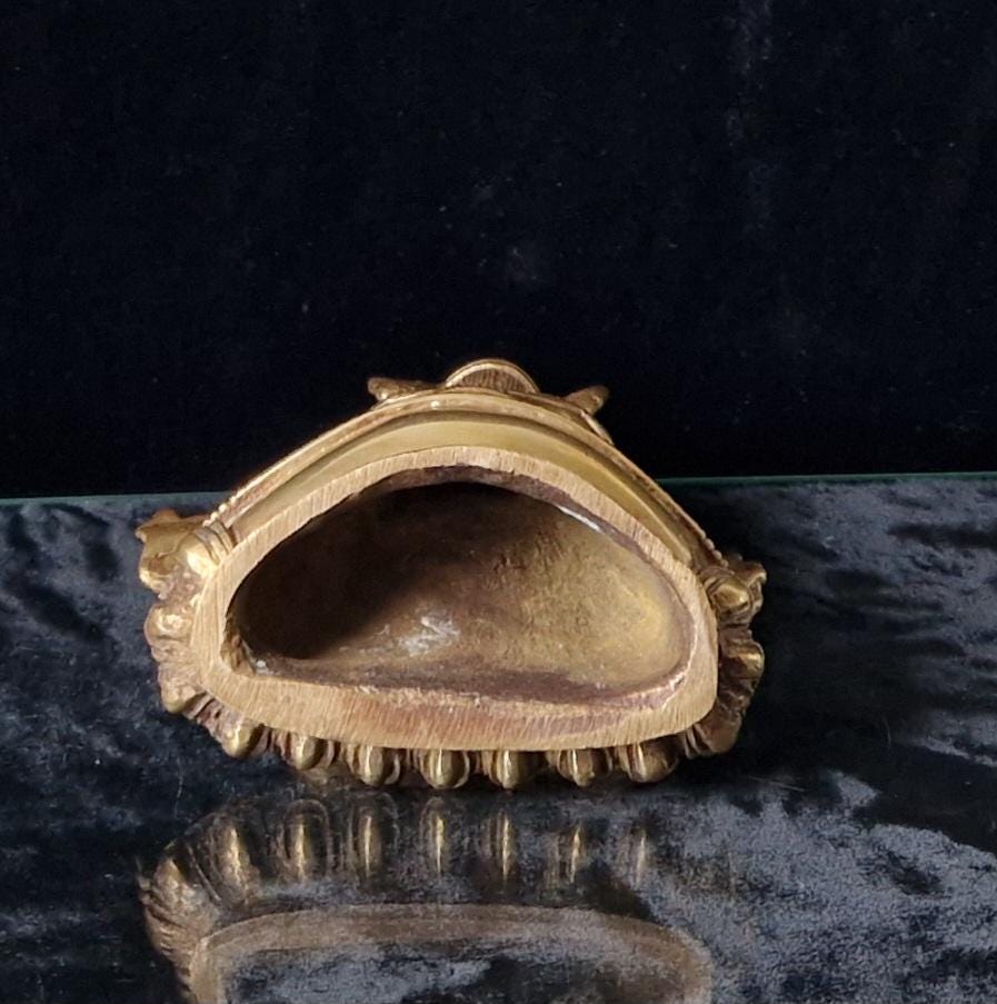 Antique Heavy Cast Bronze Tara Bodhisattva Seated Buddhist Tibetan Diety 15cm