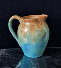 Antique Art Nouveau Rambervillers Glazed Pottery Pitcher, Early 20th Century