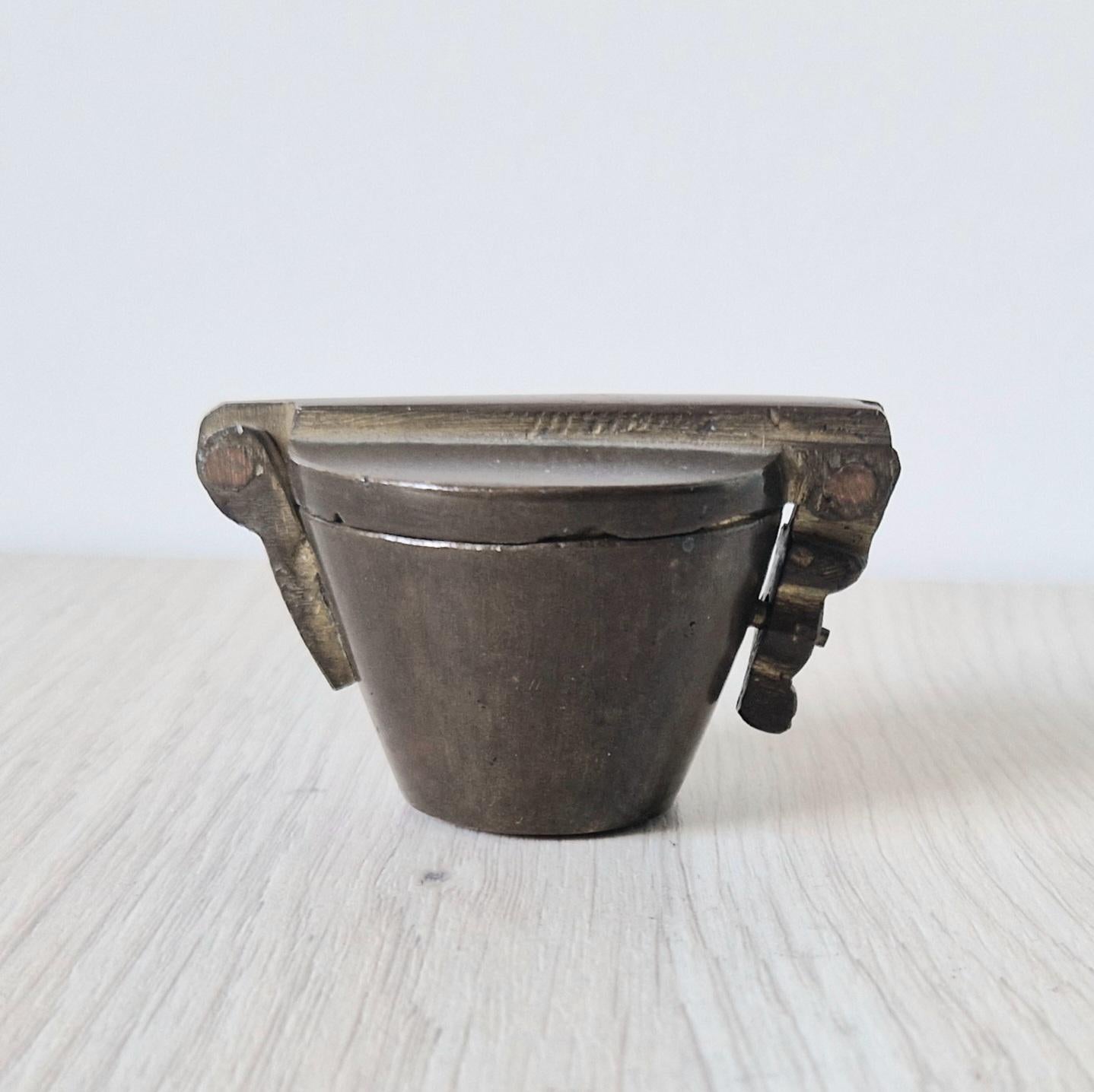 Antique Bronze Nesting Cup Apothecary Weights Set Early 19th Century