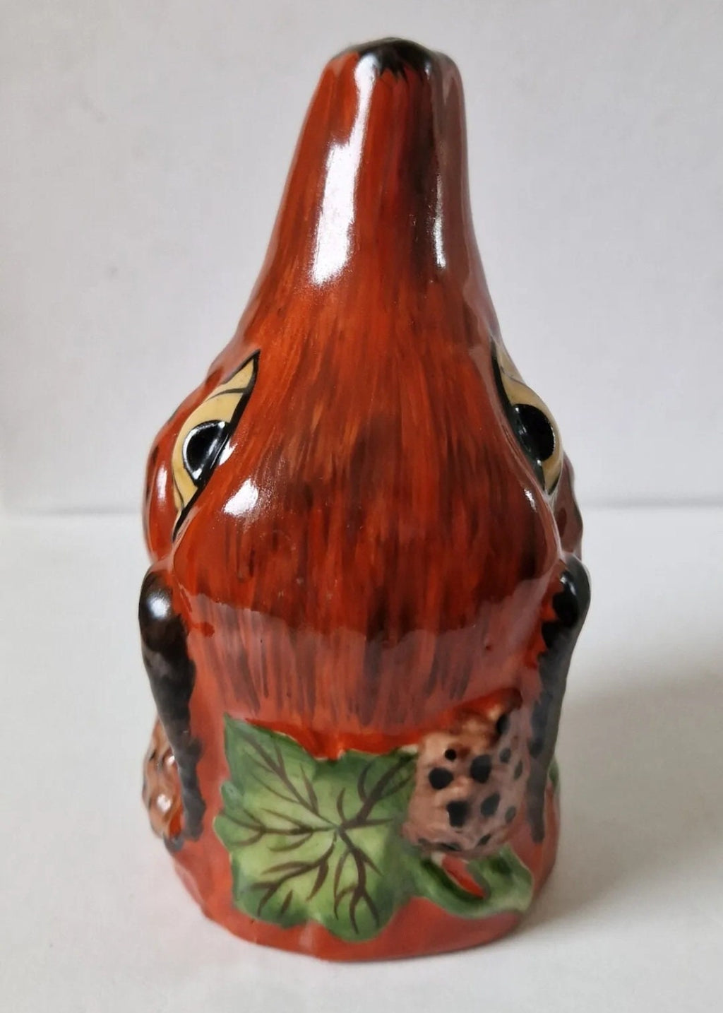 Aesop's Fables Ceramic Fox Head & Grapes Stirrup Cup Antique 19th Century Staffordshire Pottery Rare