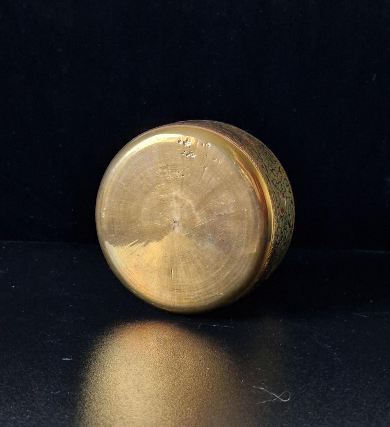 Vintage Indian 'Ganga-Jamuna' Kalash Decorative Work Lota Water Pot