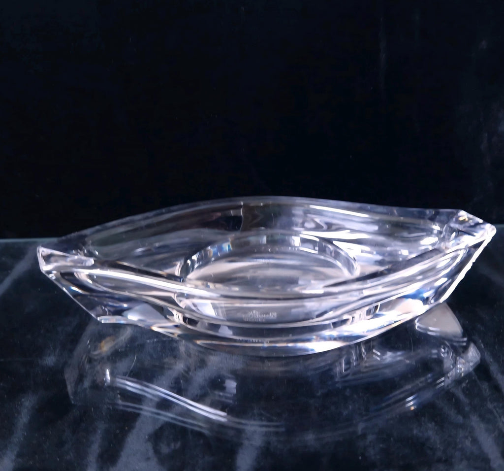 Vintage Rosenthal Lead Crystal Candle Holder: Horizon Trinket Tray