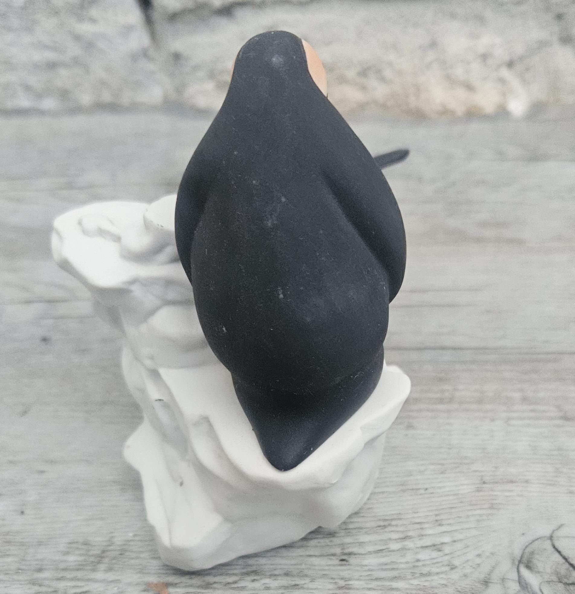 Vintage Penguin Family Figurine Handcrafted Highbank Porcelain Penguin Family Figurine, Vintage Collectible from Scotland