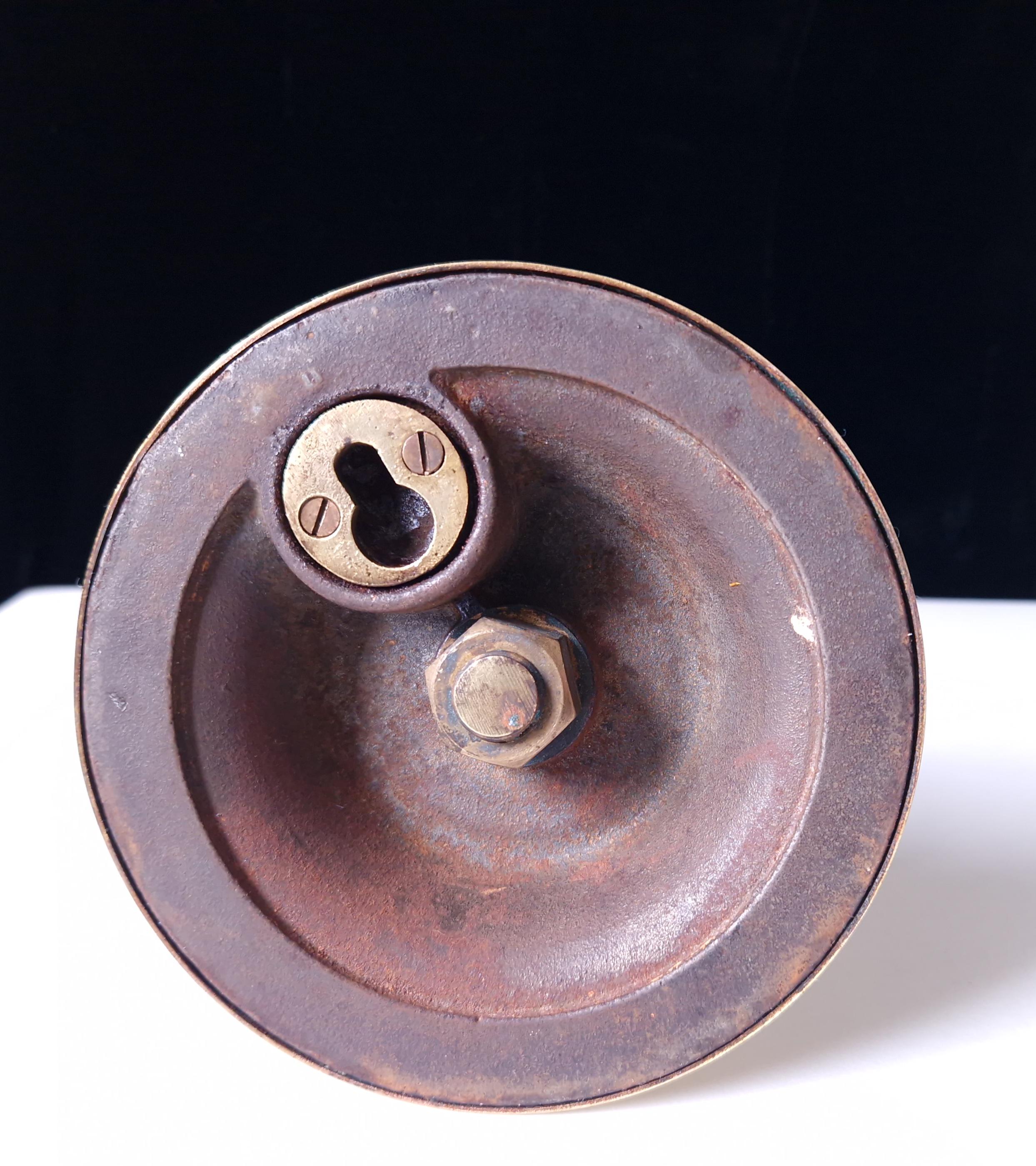 Antique Solid Brass Mariner's Electric Gimbal Wall/Table Lamp