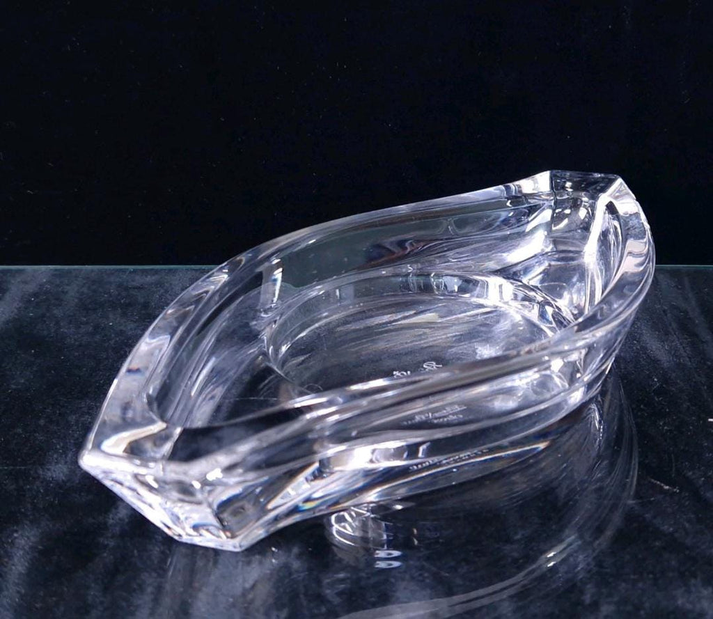 Vintage Rosenthal Lead Crystal Candle Holder: Horizon Trinket Tray
