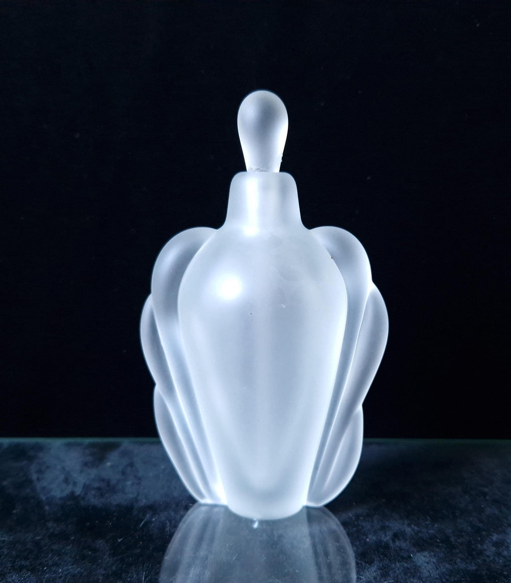 Vintage Thomas Beuchner Vitrex Studio Frosted Glass Perfume Scent Bottle 1983